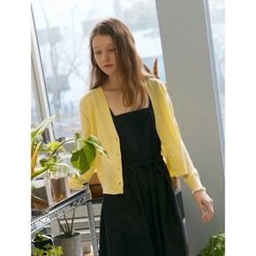 [정상가159,000원] Long Sleeve Cool Cardigan  Butter Yellow (WE235AB02E)