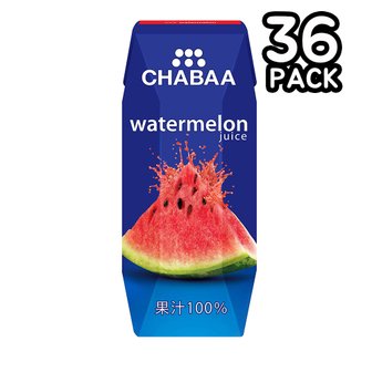  일본 CHABAA 100% 워터멜론 수박 주스 180ml 36팩