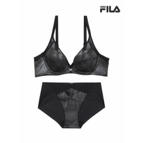 프레스티지 포일 나염 블랙 브라 팬티 세트  FI4DRF1646BLK 2SKU _P357266193