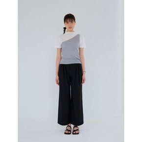 AR_Double buckle loose pants_BLACK