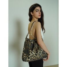 뤼드유제니 [20K 골드체인] Leopard Small Hobo Bag