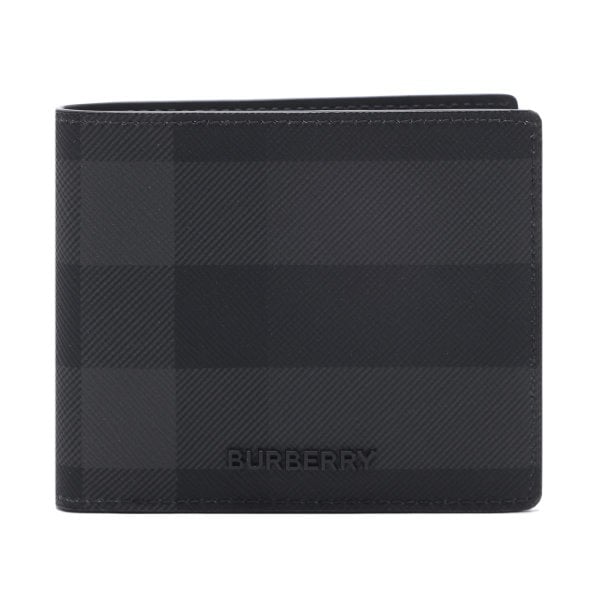 [부산점] 26SS 남성 체크 슬림 반지갑 (8112244 CHARCOAL 26S)