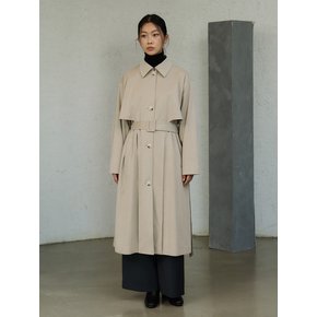 CURVE LINE SUEDE COAT