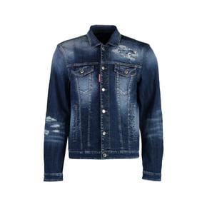 24SS 디스퀘어드2 가죽 자켓 S71AN0531S30342 470 Denim