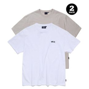 예일 (23SS) [ONEMILE WEAR] 2PACK SMALL ARCH TEE 화이트 / ARMOND CREAM