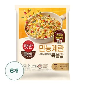 [T]햇반쿡반 만능계란볶음밥 400G X 6개