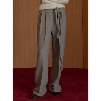 ouie 윈터 투벨트 슬랙스 그레이시카키 OU1551