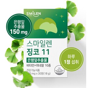 징코 기억력 혈행건강 진코민 은행잎추출물 비타민 미네랄 함유 3박스