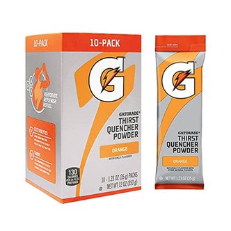  Gatorade게토레이  오렌지  파우더  휴대용  팩  10팩