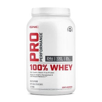 보드엠 GNC 프로 퍼포먼스 100% 유청 단백질 파우더 - 무맛 - 25회분 프로틴