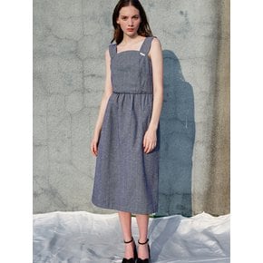 Susanna Cotton Denim Dress_Grey_Blue