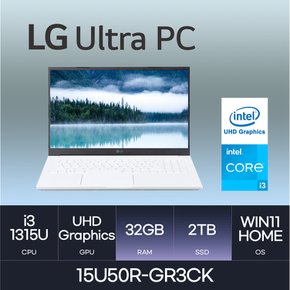 LG전자 울트라PC 15U50R-GR3CK(WIN11HOME / SSD 2TB / RAM 32GB)HMC