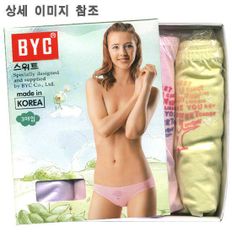 [BYC]스위트-여성용 면삼각팬티 3매입[BYL7327]