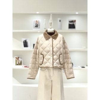 듀엘 [여주점] 여성 코듀로이 카라 퀼팅 다운 점퍼 (L261PSG001)