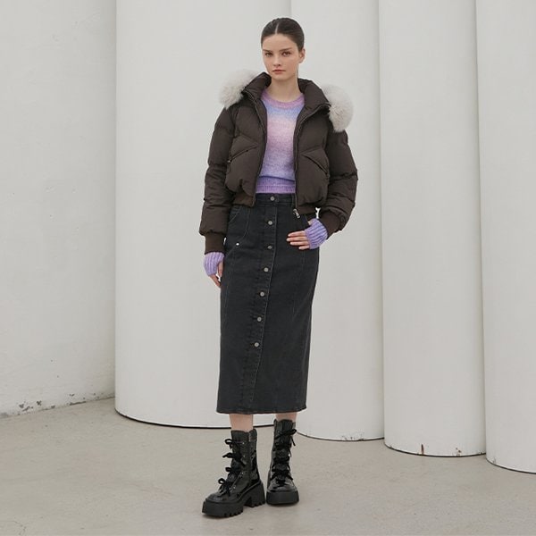 [시흥점] 여성 변형 포켓 숏 폭스퍼 후디점퍼 (EQ4NZ062)