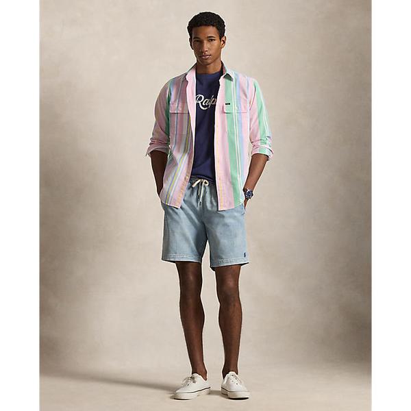 남성 20.3cm 폴로 프렙스터 데님 쇼트(MNPOSHO17620116400)