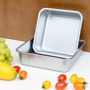 밧드 스텐 반찬통 밀폐용기 더 스퀘어 밧트 스테인레스 정사각 주방 중 단품