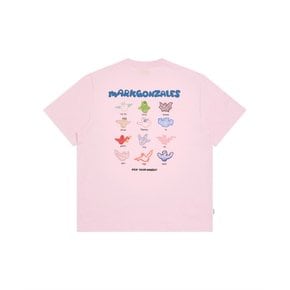 엔젤 캐릭터즈 반팔 티셔츠 - PINK