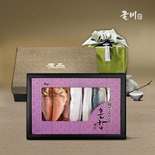 굴비家 [바로배송][굴비家][냉동]명품 제주수산물 혼합선물세트[옥돔5미(800g),은갈치2미(600g),고등어5쪽(800g)]