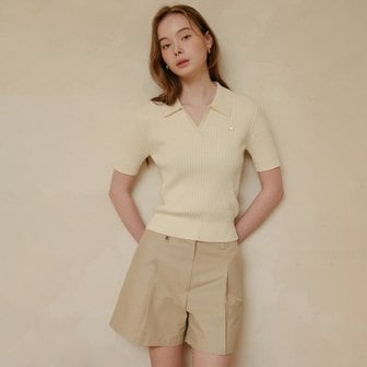 룩캐스트 타미아 카라 니트 탑 / TAMIA COLLAR KNIT TOP_3colors