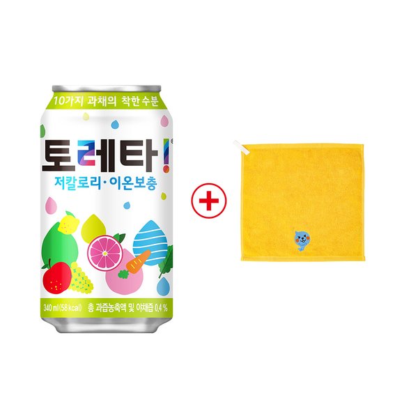 토레타 340ml x 24캔_ + 쿠우고리타올 , 쿠우네임팩 중 택1