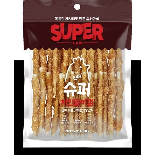 슈퍼랩 치킨말이껌 400g