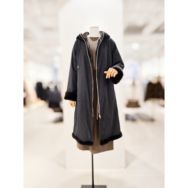 [파주점] [더아이잗컬렉션]위즐퍼 리버시블 후디드 집업 코트 CRCAFSP21