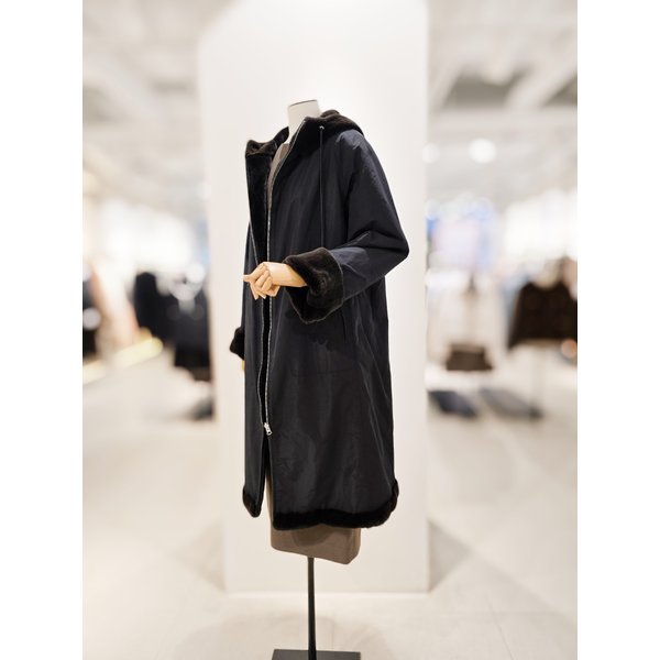 [파주점] [더아이잗컬렉션]위즐퍼 리버시블 후디드 집업 코트 CRCAFSP21