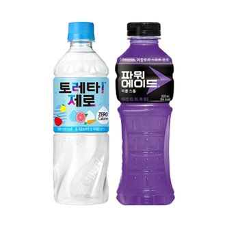  [한번에먹자] 토레타 제로 500ml 6페트 + 파워에이드 퍼플스톰 600ml 6페트, 총 12페트