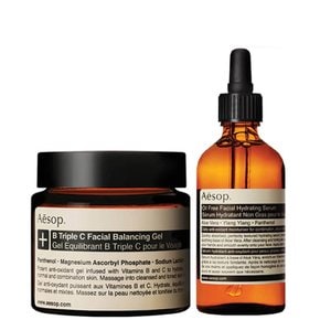 AESOP 이솝 라이트웨이트 세럼 앤 페이셜 밸런싱 젤 100ml & 60ml 듀오 세트