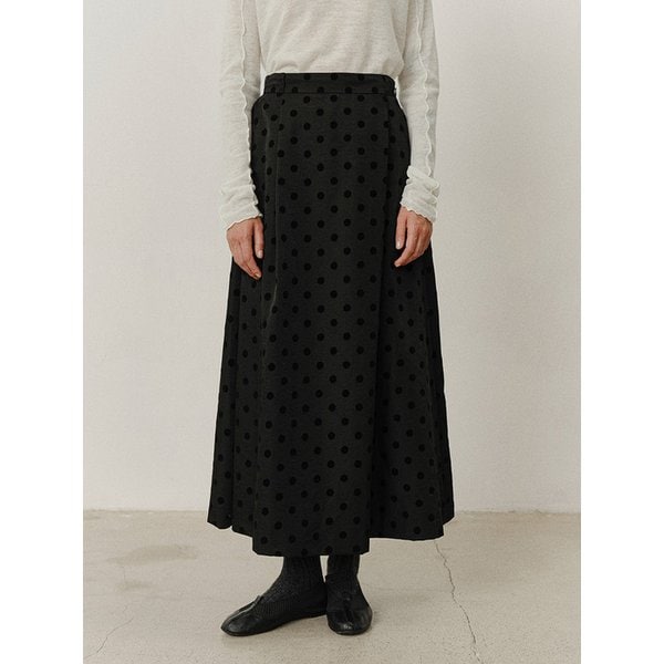TVF DOT FLARED SKIRT_2COLORS
