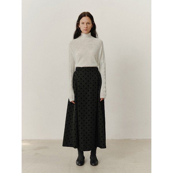 TVF DOT FLARED SKIRT_2COLORS
