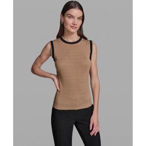 칼라거펠트 우먼 Crewneck Sleeveless 스웨터 - Cartouche midnight 네이비 26671380 1390552