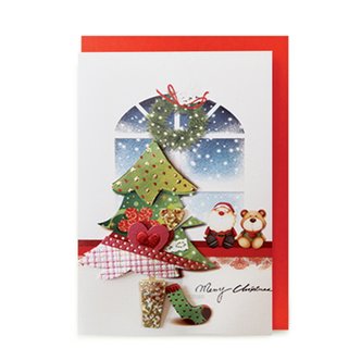 바보사랑 크리스마스 풍경 카드 FS1019-6