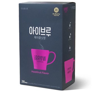  맥널티 아이브루 헤이즐넛 커피믹스 200개입 2팩