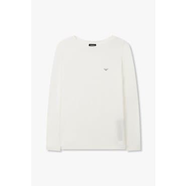 EMPORIO ARMANI 여성 이글 로고 라운지 티셔츠(0824336503)