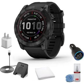 일본 가민 스마트워치 Garmin Fenix 7X 사파이어 솔라 에디션 스마트 워치 블랙 DLC티타늄 블랙