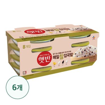 CJ 햇반 매일찰잡곡밥210G x 48개