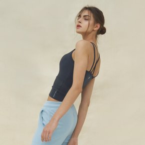 여성 요가복 DEVI-TS0024-에쉬그레이 필라테스 Edge crop sleeveless