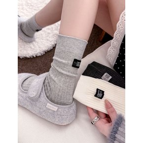 ARKVE 뒷탭 골지 면 여성 여자 패션 양말 SOCKS