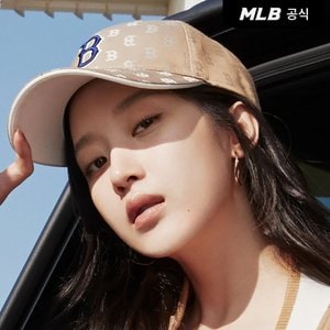 MLB [코리아공식][문가영 착용] 클래식 모노그램 스트럭쳐 볼캡 BOS (D.Beige)