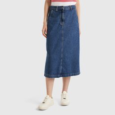 Incision line denim skirt_4YO7D003T901