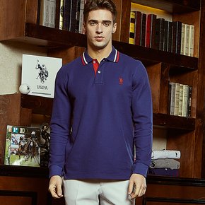 [U.S. POLO ASSN.] 남성 봄 DOUBLE PQ SHIRT_로얄네이비