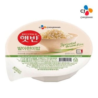  CJ 햇반 발아현미밥 210g 36개