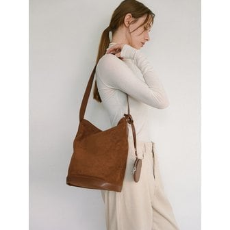 라미네즈 [단독]Big Suede Keyring Bag - Brown