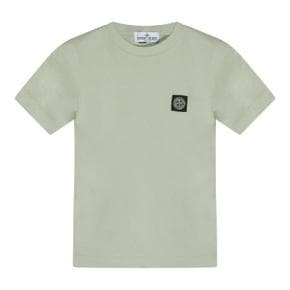 L1S162100002S0047V0061 PEARL GREY GREEN COTTON T SHIRT