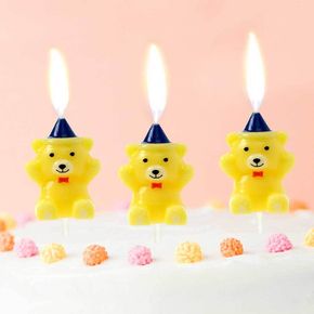 케이크초 QMRKAOBS 생일초 파티초 생일촛불 곰돌이캔들