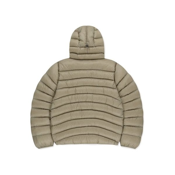 Hooded Fly Light Down Jacket Stone