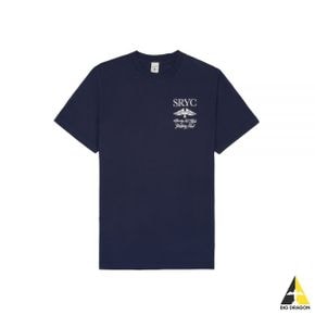 SPORTYRICH SPYC T SHIRT - NAVYwhite (TS882) (SPYC 프린트 티셔츠)