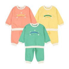 아가방 [아가방 봄신상]핀피크맨투맨상하(YELLOW,ORANGE,GREEN)_01R153002